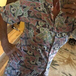 Forever 21 colorful Blouse  size S NWT